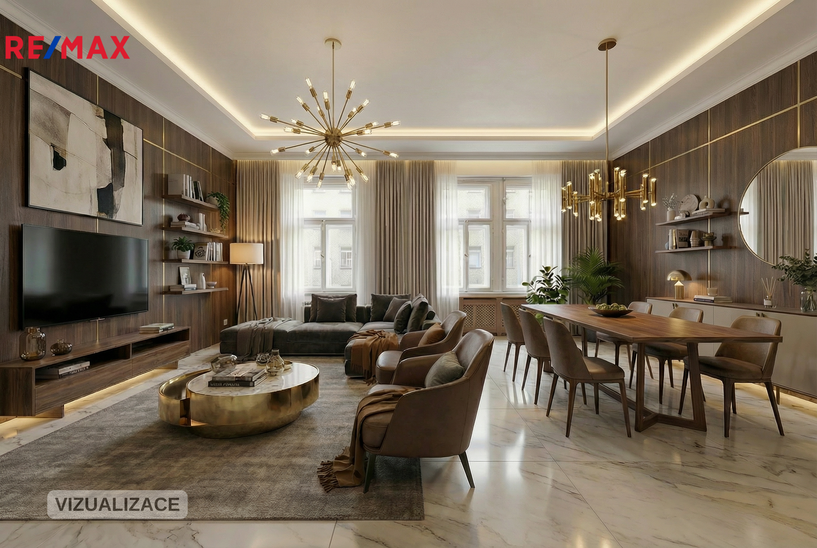 Prodej bytu 3+1 v osobním vlastnictví, 110 m2, Praha 2 - Nové Město