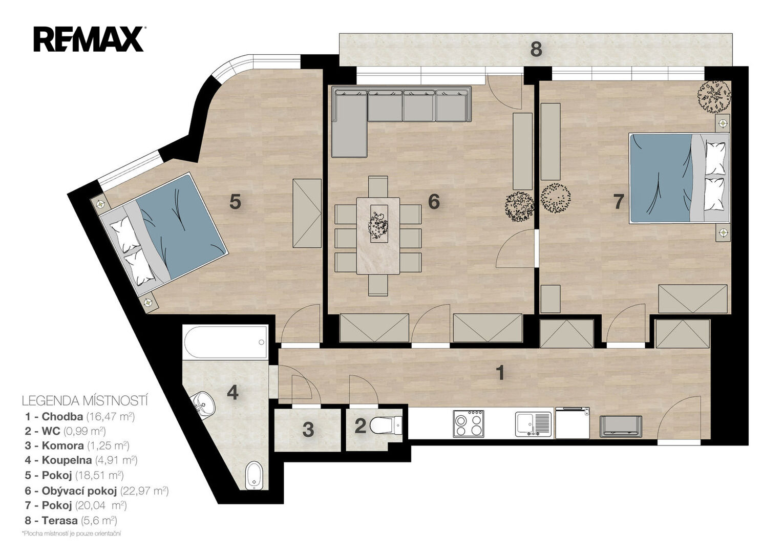 Prodej bytu 3+kk, 88 m2, Praha