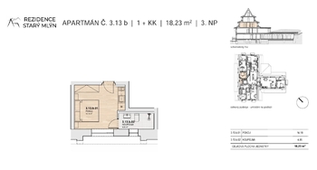 Prodej bytu 1+kk v osobním vlastnictví, 18 m2, Rokytnice nad Jizerou
