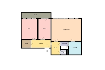 Prodej bytu 3+1 v družstevním vlastnictví, 72 m2, Praha 4 - Michle