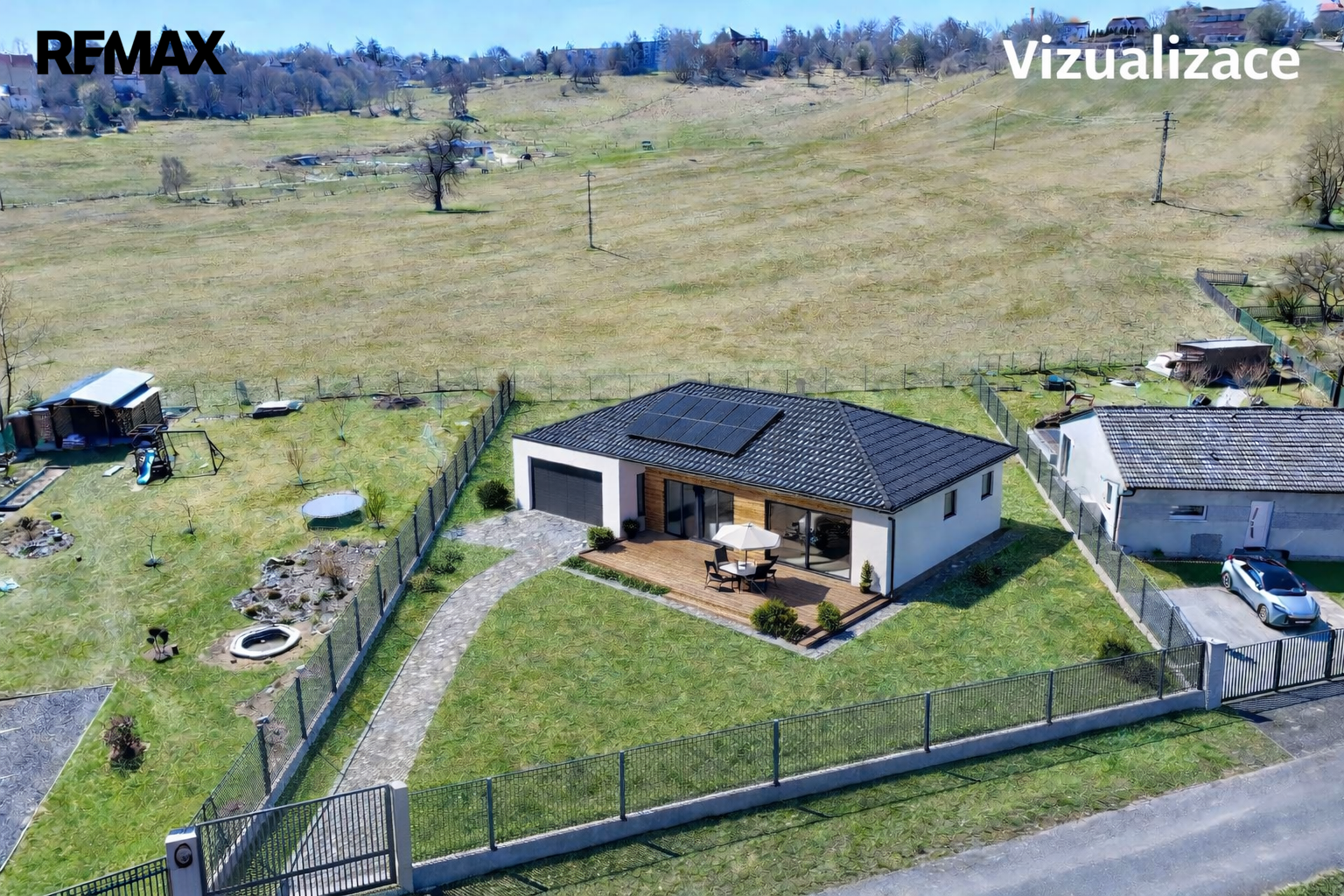 Prodej pozemku, 1163 m2, Krásná