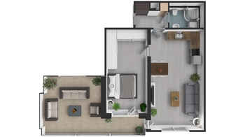 Pronájem bytu 2+kk v osobním vlastnictví, 52 m2, Kolín