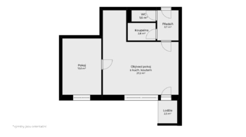 Prodej bytu 2+kk v osobním vlastnictví, 52 m2, Blansko