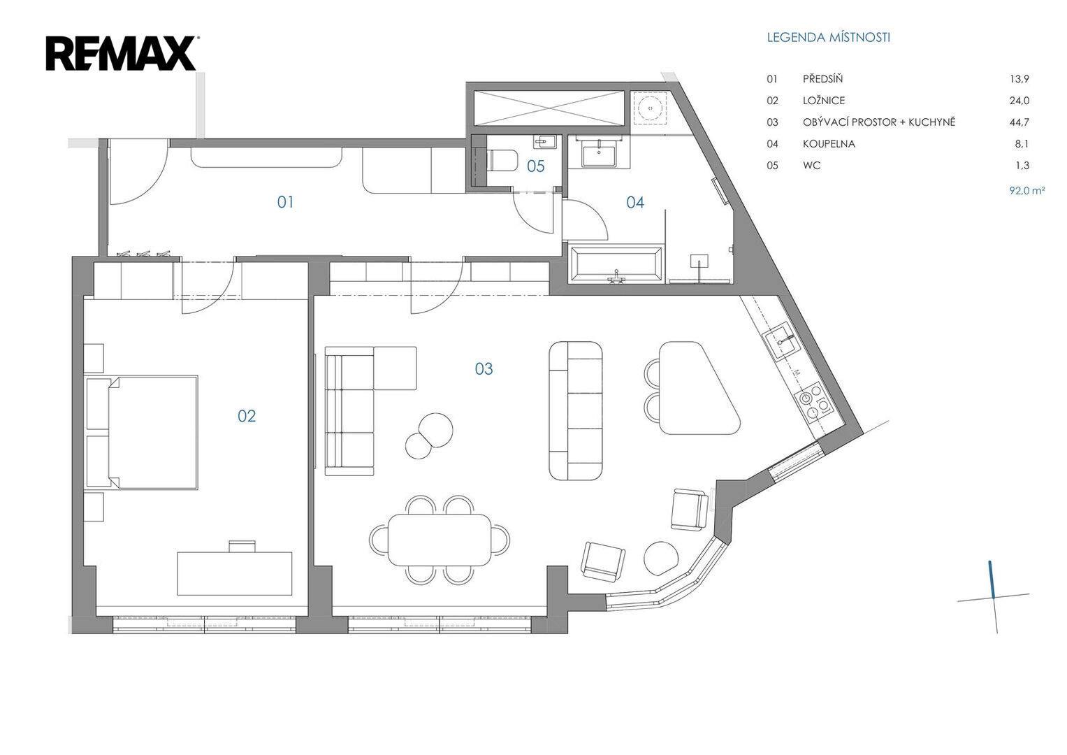 Prodej bytu 2+kk, 92 m2, Praha