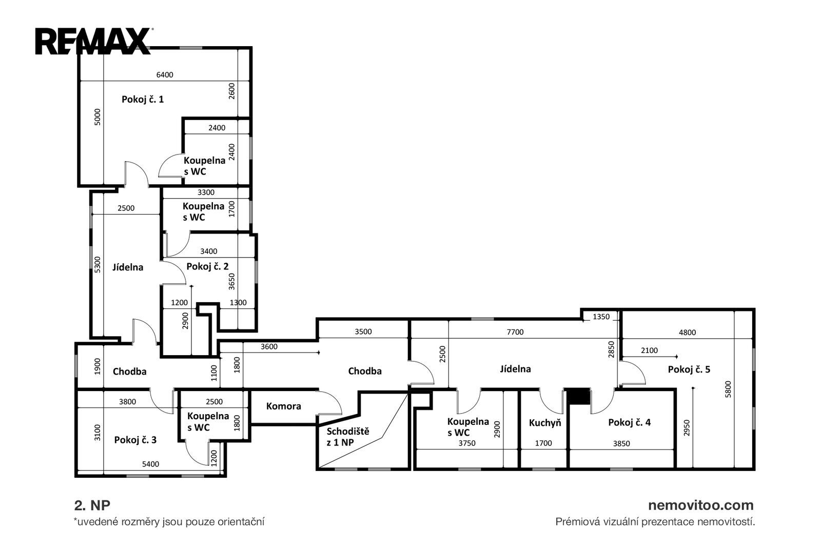 Prodej ubytovacího zařízení, 800 m2, Holetín