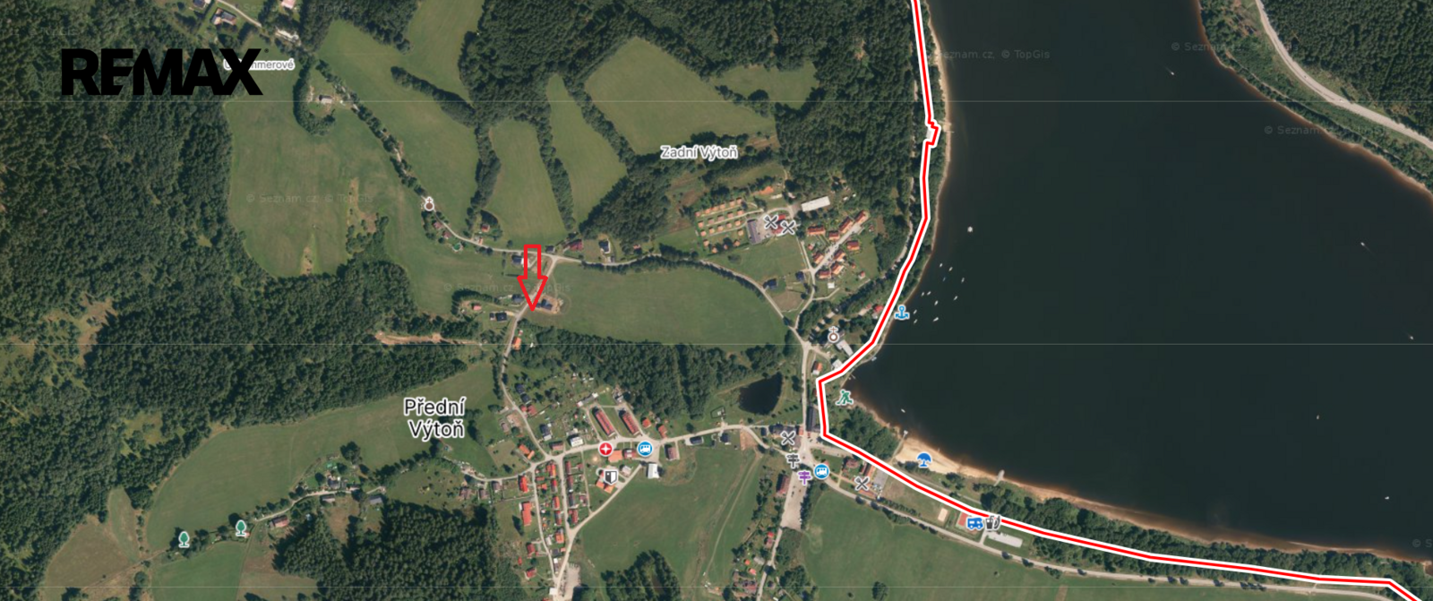 Prodej pozemku, 1161 m2, Přední Výtoň