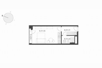 Pronájem bytu 1+kk v osobním vlastnictví, 30 m2, Praha 9 - Libeň