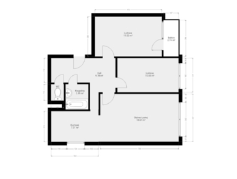Pronájem bytu 3+kk v osobním vlastnictví, 65 m2, Praha 9 - Černý Most