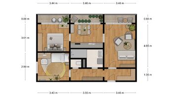 Prodej bytu 3+1 v osobním vlastnictví, 60 m2, Ústí nad Labem