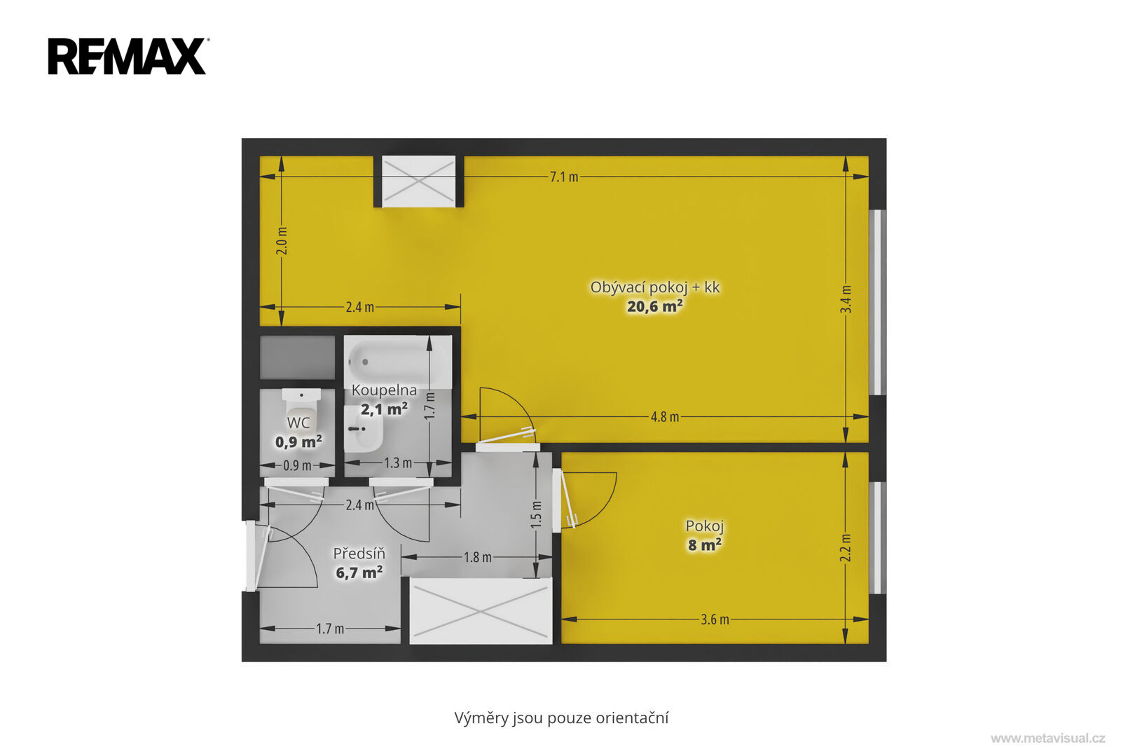 Prodej bytu 2+kk, 39 m2, Beroun