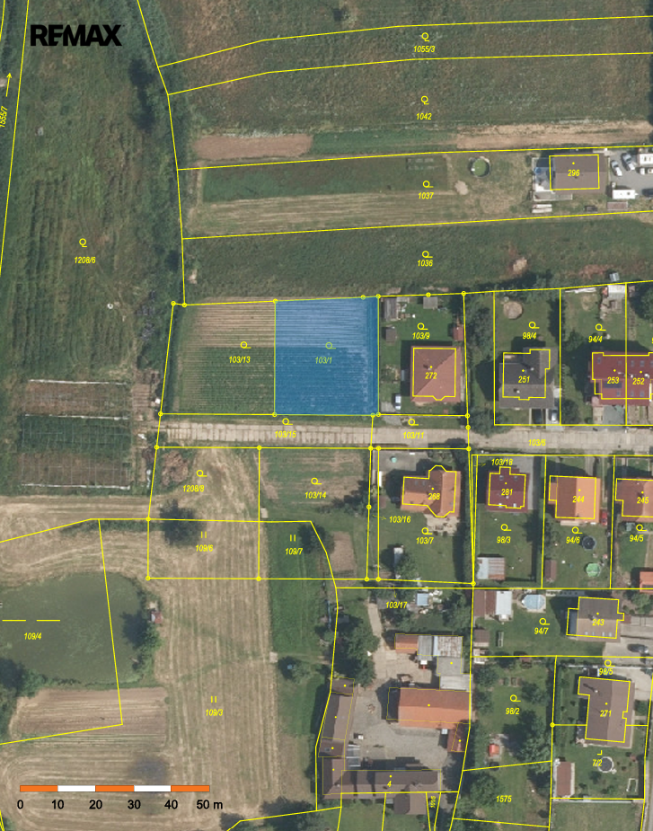 Prodej pozemku, 800 m2, Vitice