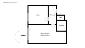 Prodej bytu 2+kk v osobním vlastnictví, 59 m2, Brno