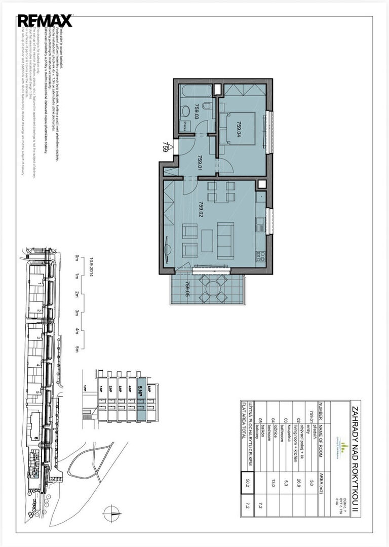 Prodej bytu 2+kk, 57 m2, Praha