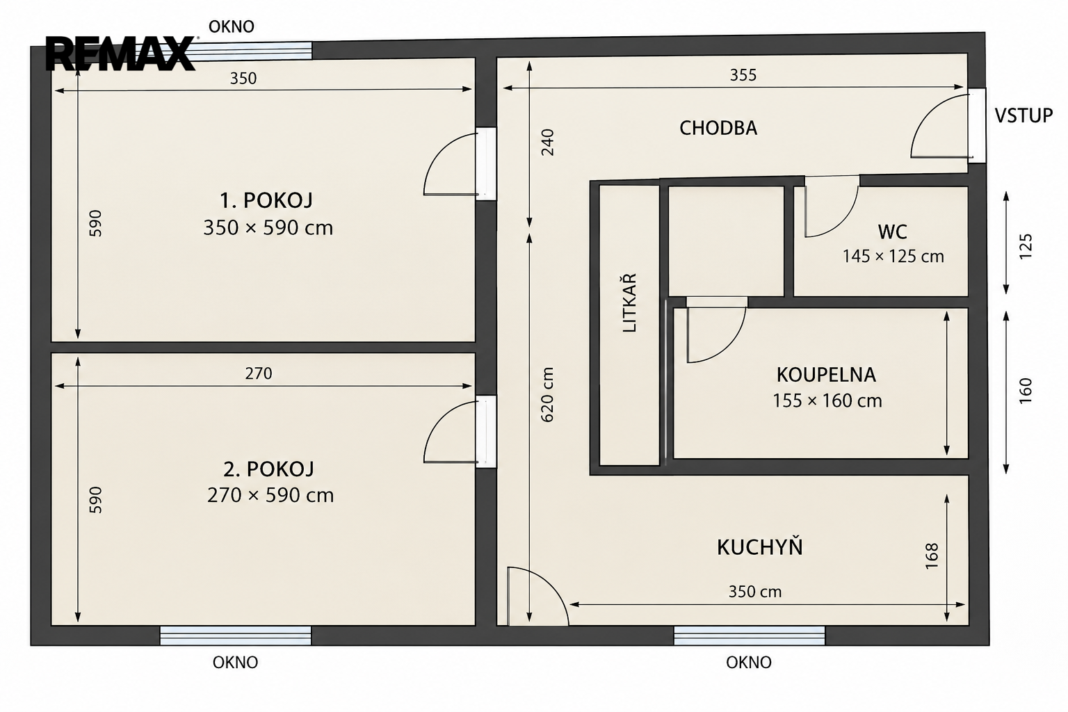 Prodej bytu 2+1 v osobním vlastnictví, 65 m2, Praha 4 - Kamýk