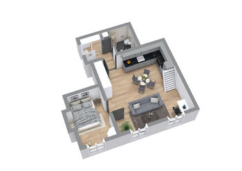 Pronájem bytu 2+kk v osobním vlastnictví, 52 m2, Chrudim